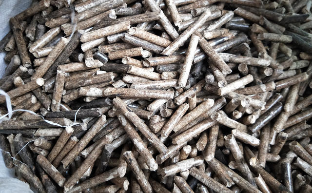木屑颗粒机加工的颗粒图