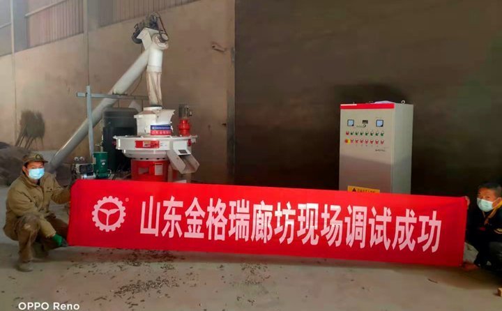 廊坊秸秆颗粒机调试成功