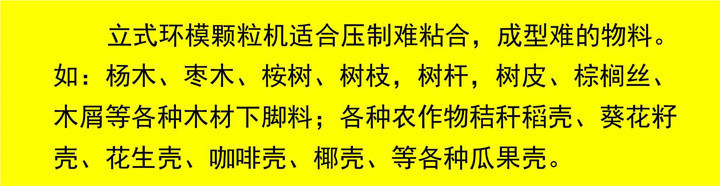 木屑颗粒机的材料